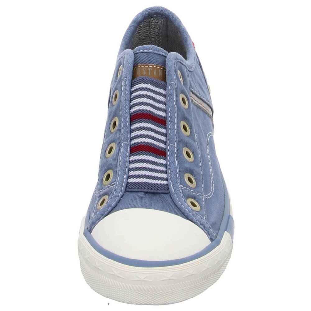 MUSTANG Leinen Slipper/Kletthalbschuh