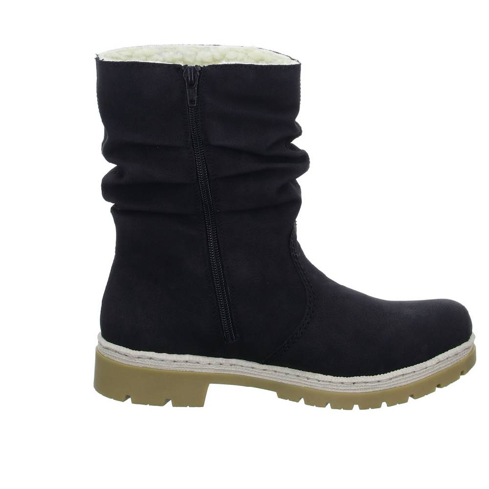 Rieker Schlupf-/Reißverschlußstiefelette Warmfutter Bis 35mm Absatz (casual)