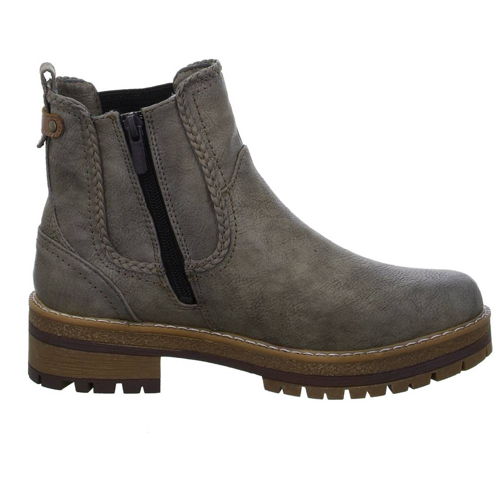 MUSTANG Schlupf-/Reißverschlußstiefelette Warmfutter Bis 35mm Absatz (casual)