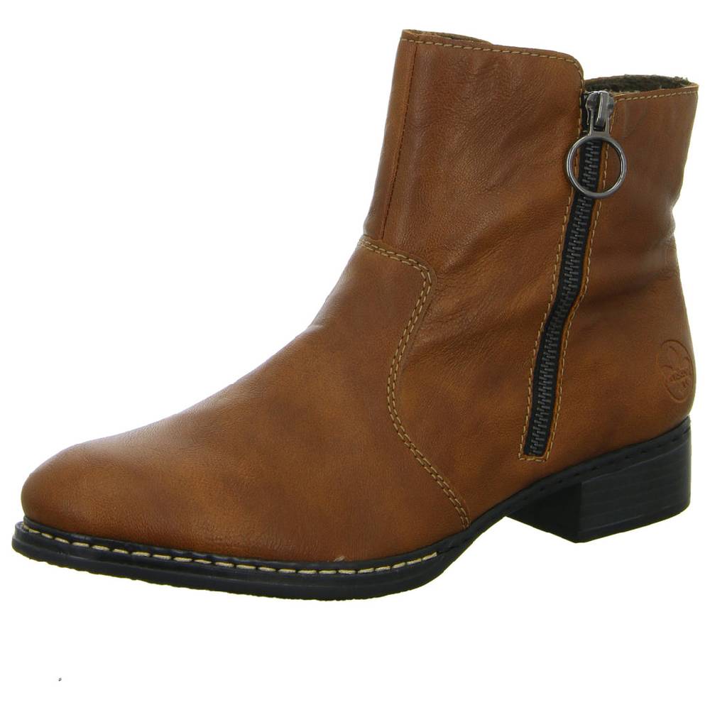 Rieker Schlupf-/Reißverschlußstiefelette Warmfutter bis 35mm Absatz (casual)
