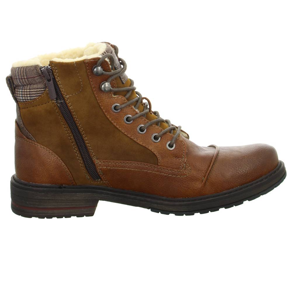 MUSTANG Schnürstiefelette Warmfutter Business (elegant)