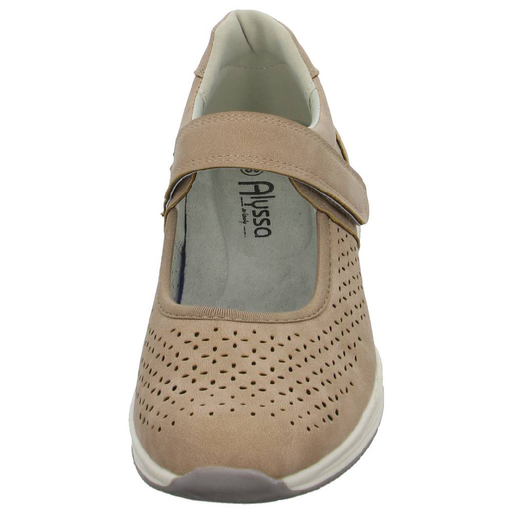 Alyssa Slipper/Kletthalbschuh Luftdurchlässig (durchbrochenes/geflochtenes Obermaterial)