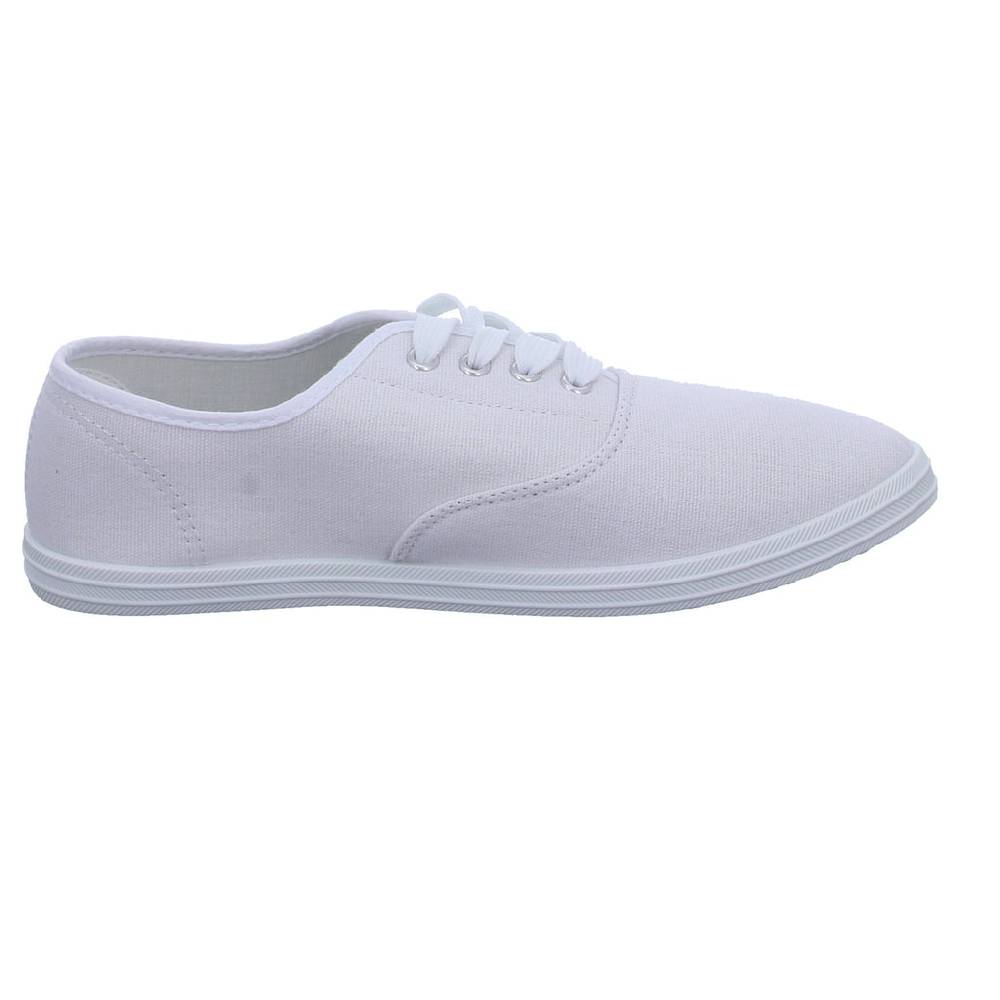 Sneakers Leinen Schnürhalbschuh