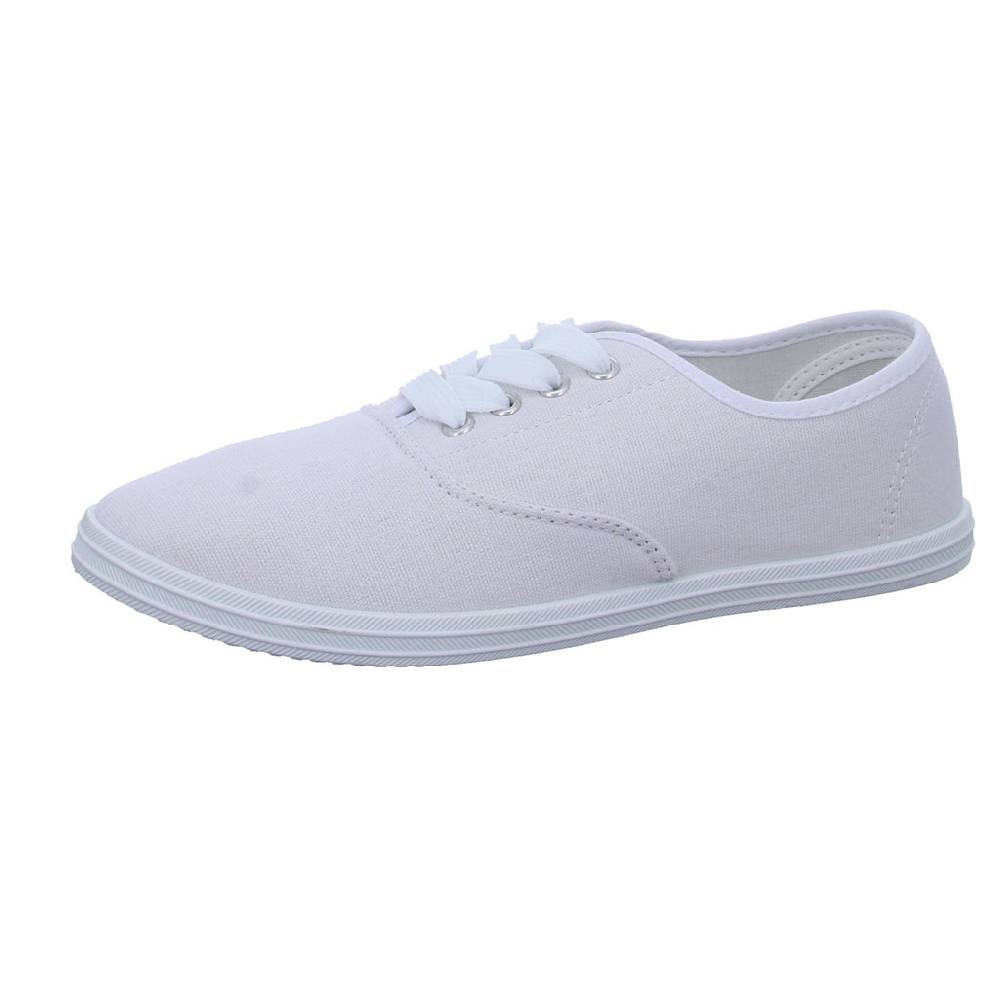 Sneakers Leinen Schnürhalbschuh