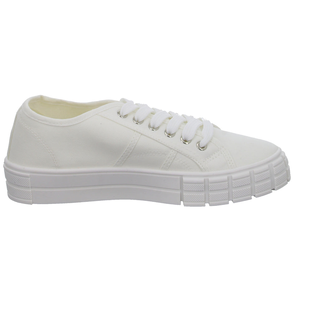 Sneakers Leinen Schnürhalbschuh