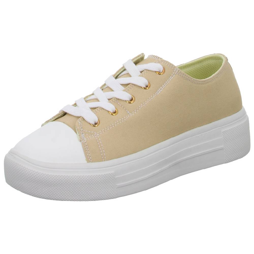 Sneakers Leinen Schnürhalbschuh