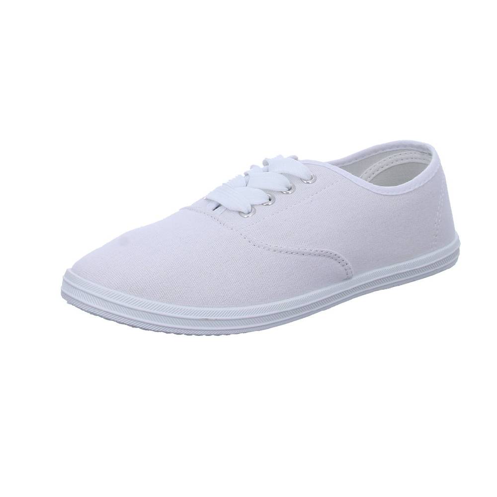 Sneakers Leinen Schnürhalbschuh