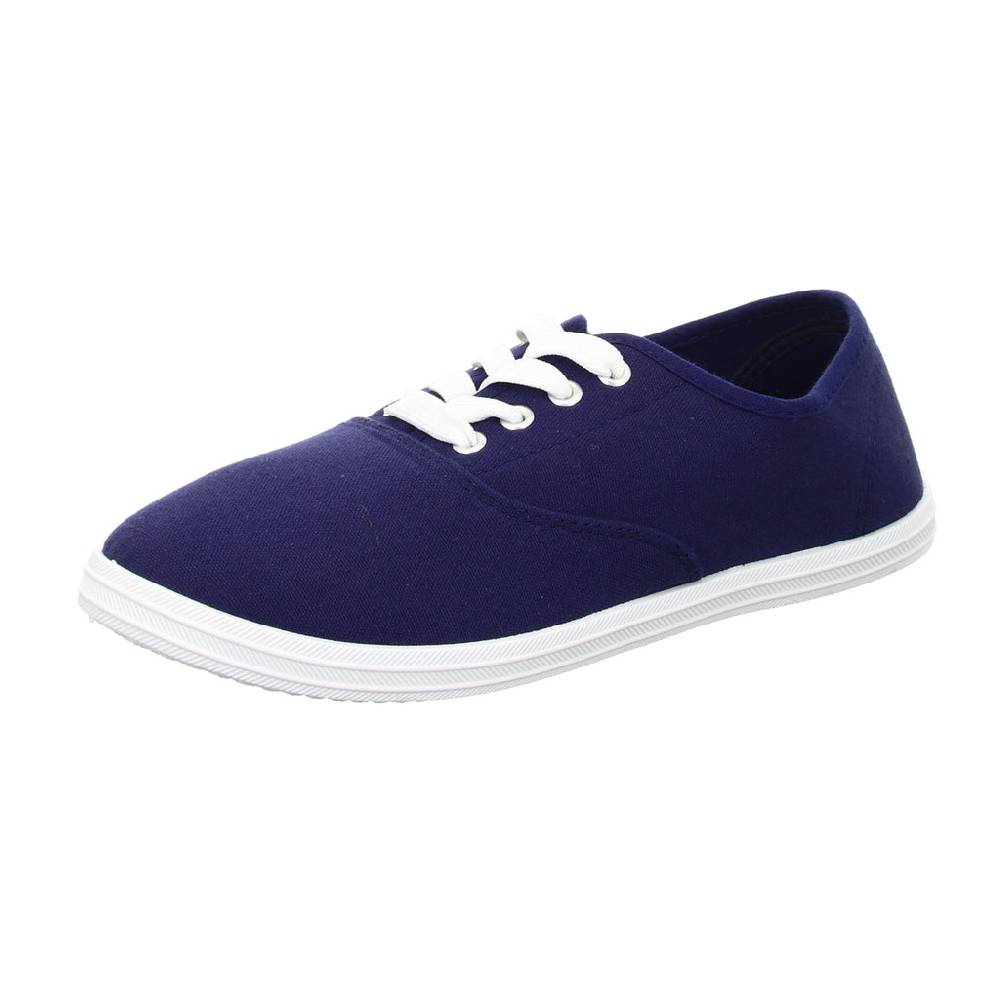 Sneakers Leinen Schnürhalbschuh