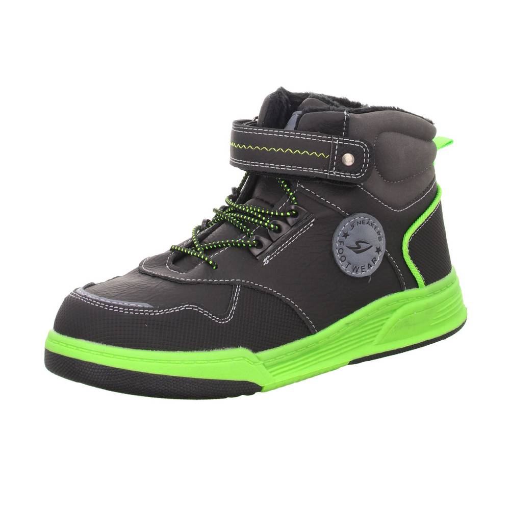 Sneakers Schlupf-/Klettstiefelette Kaltfutter