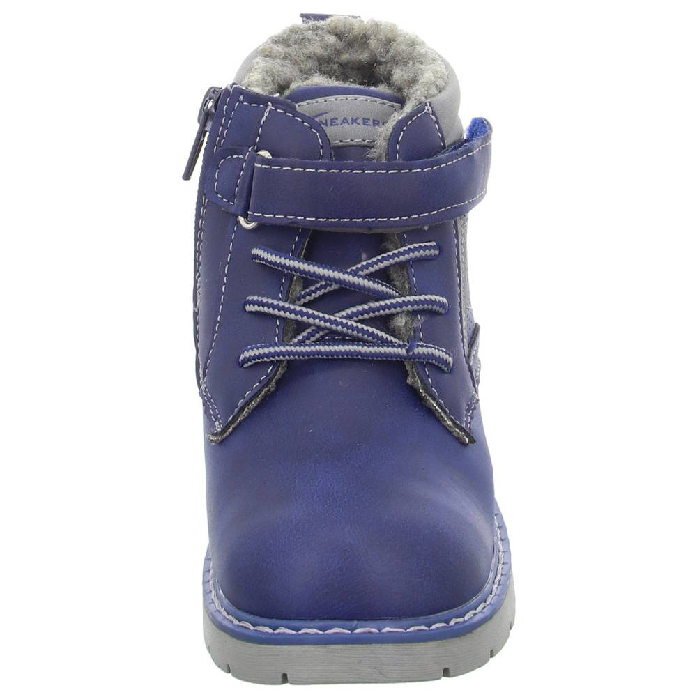 Sneakers Schlupf-/Klettstiefelette Warmfutter