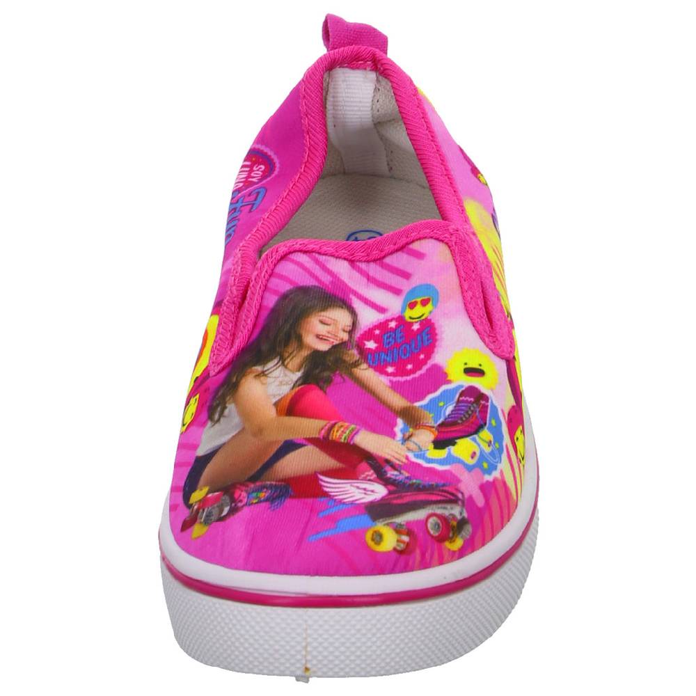 Soy Luna Leinen Slipper/Kletthalbschuh