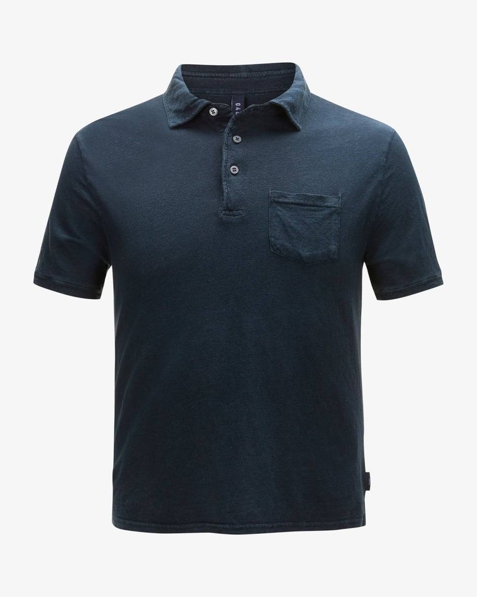 04651/ A trip in a bag Leinen-Polo-Shirt