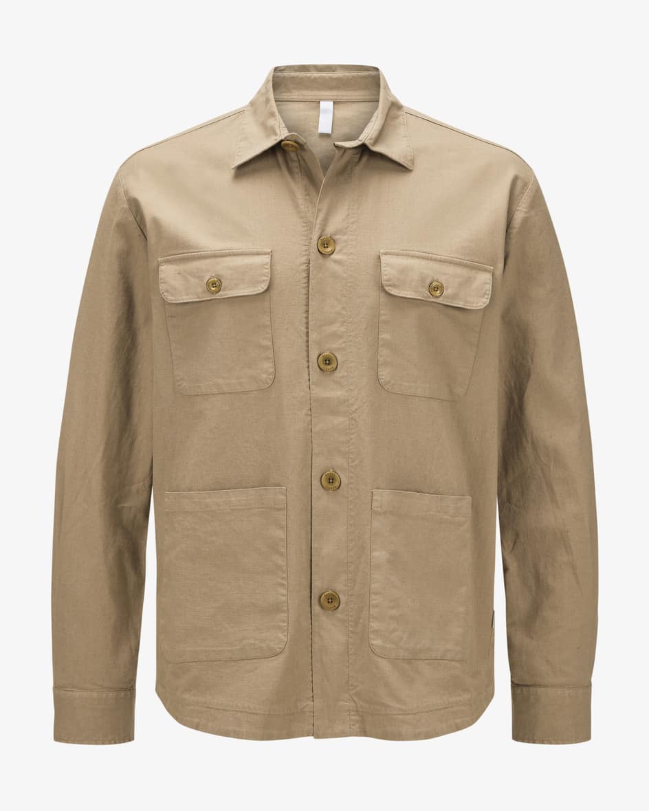 04651/ A trip in a bag Linen Travel Overshirt