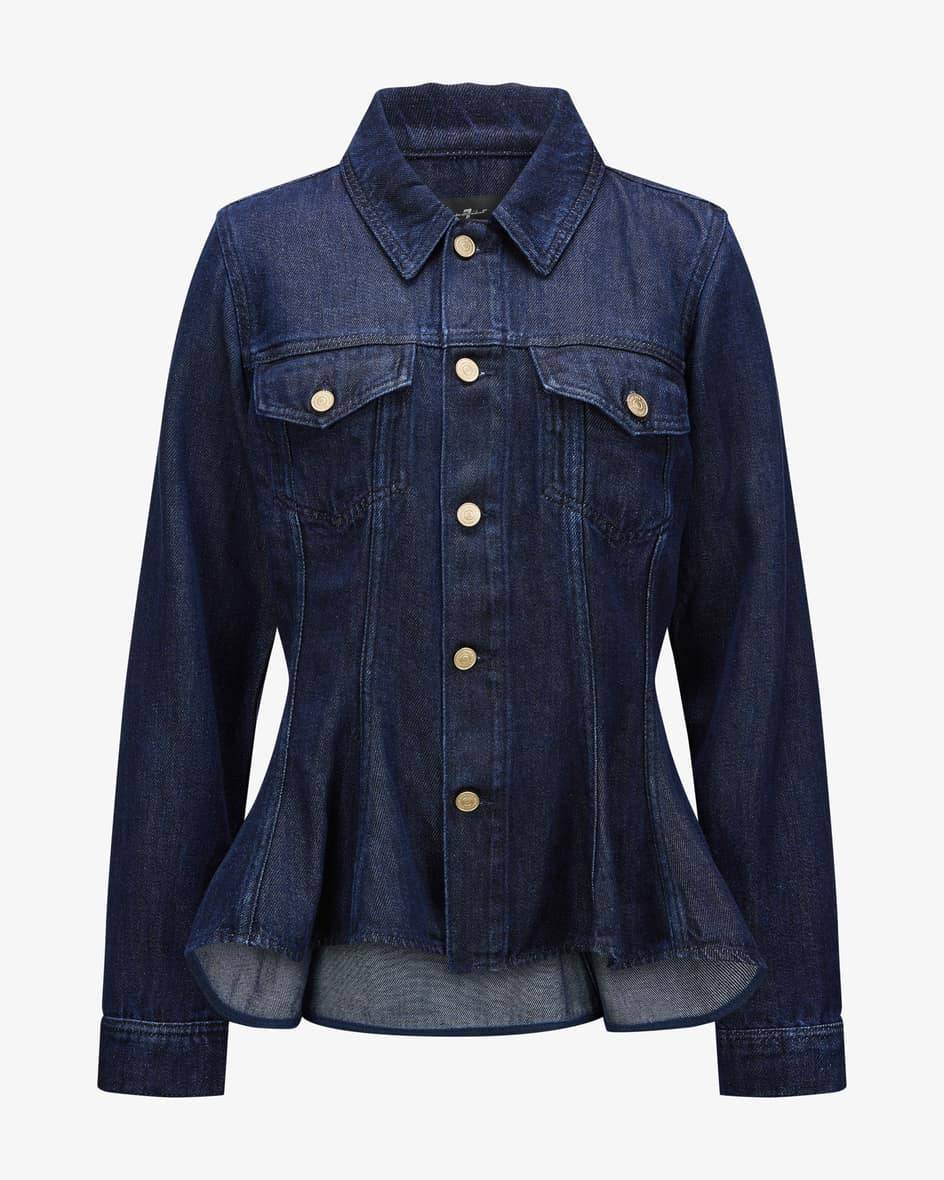 7 For All Mankind Flounce Trucker Jeansjacke