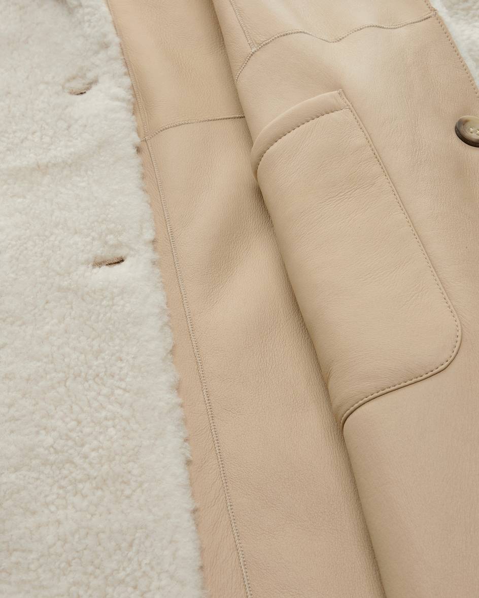 Arma Luceram Wende-Lammfellmantel