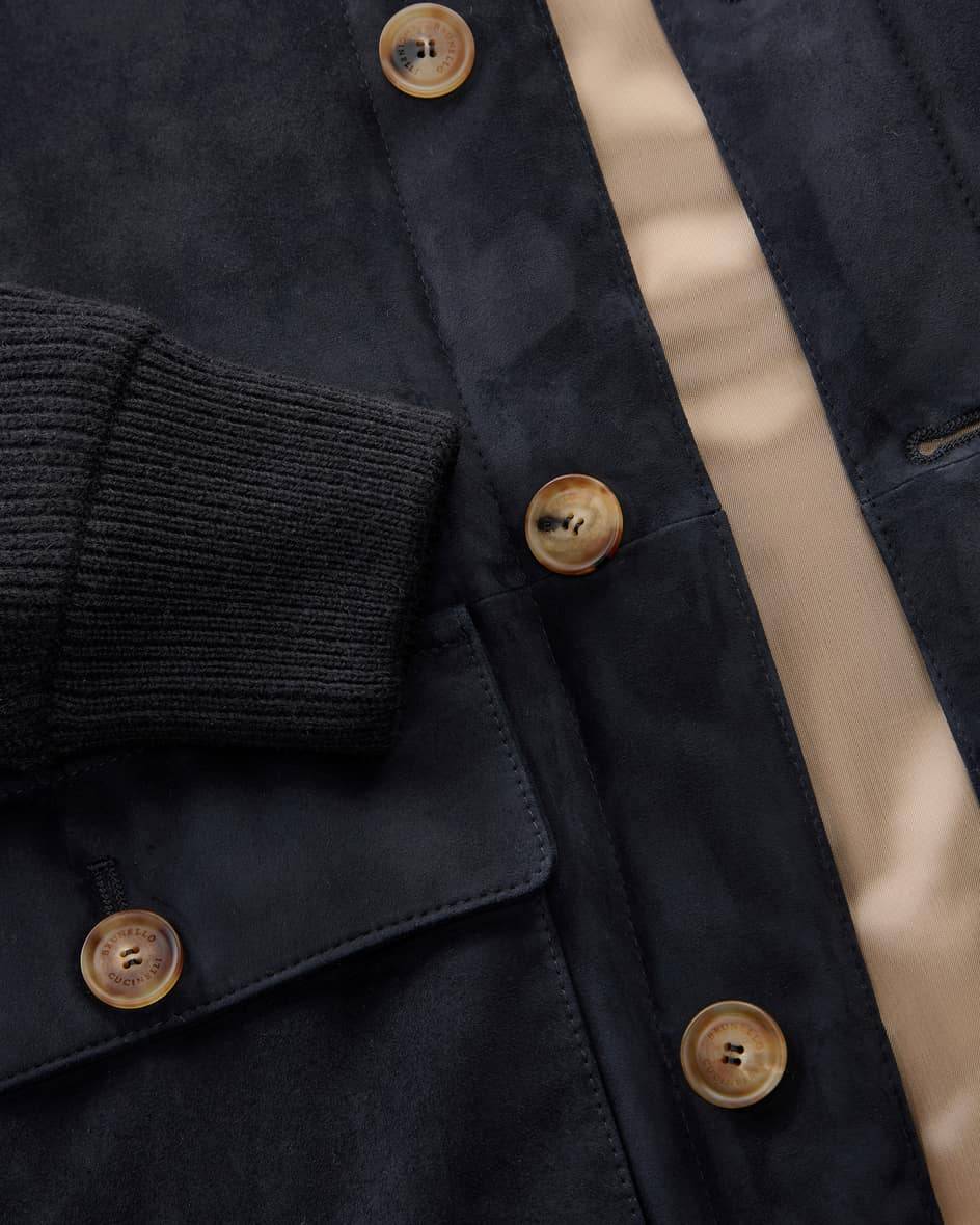 Brunello Cucinelli Cashmere-Leder-Blouson