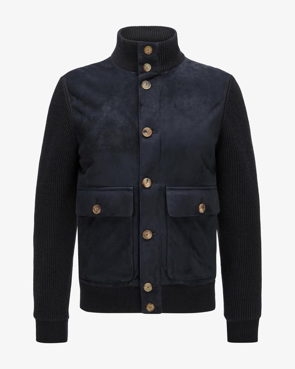 Brunello Cucinelli Cashmere-Leder-Blouson