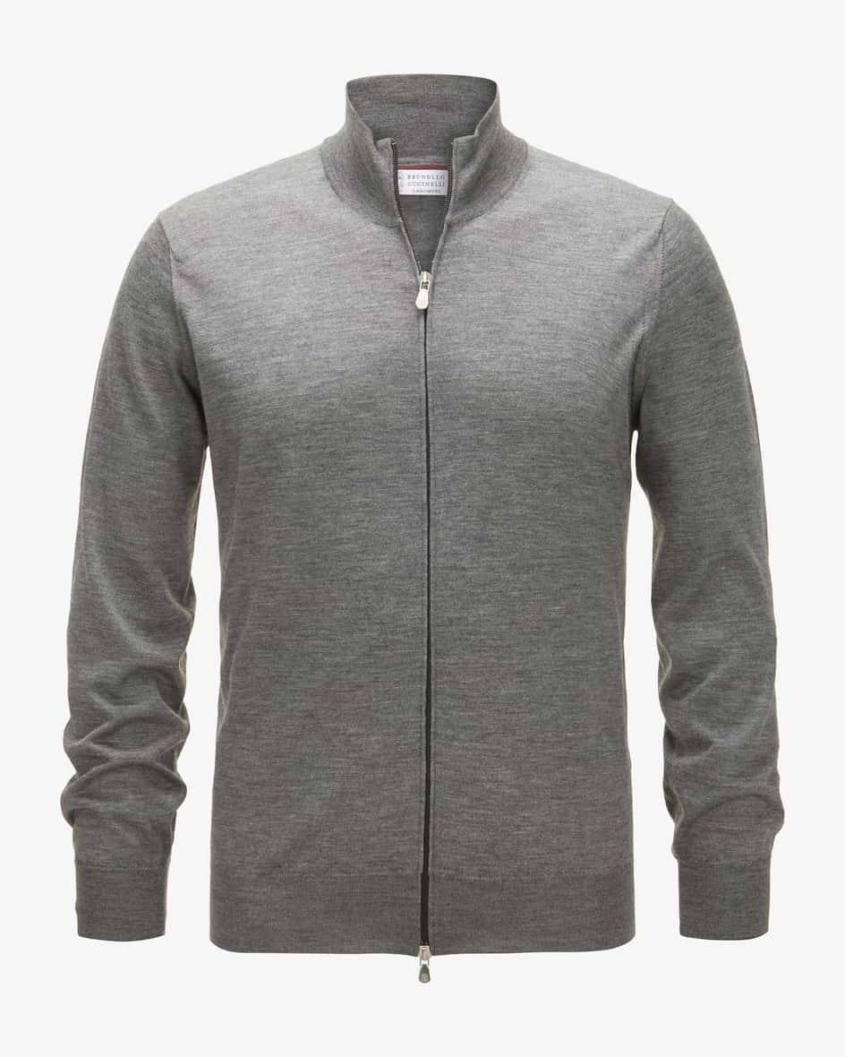 Brunello Cucinelli Cashmere-Seiden-Strickjacke