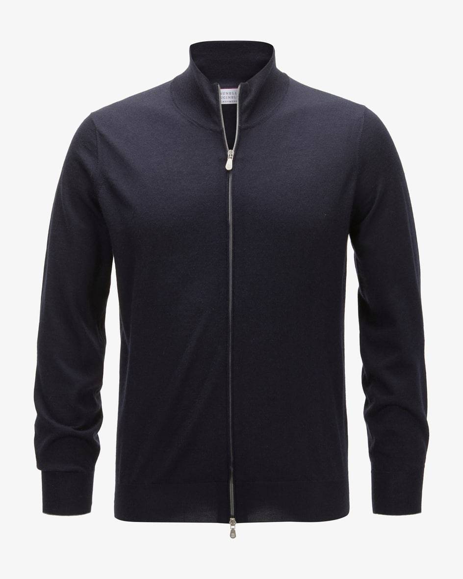 Brunello Cucinelli Cashmere-Seiden-Strickjacke