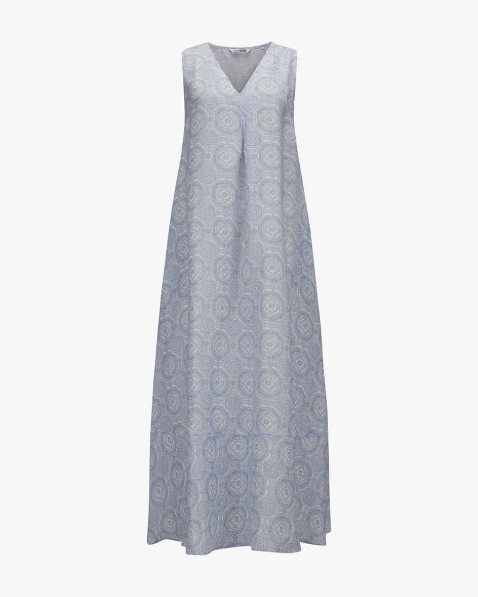 Caliban Leinen-Maxikleid