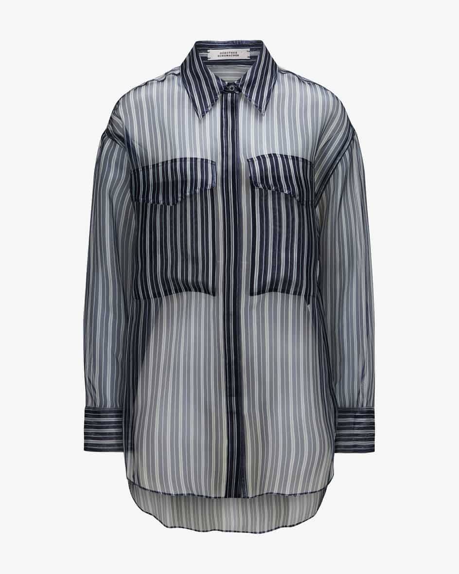 Dorothee Schumacher Transparent Stripe Seidenbluse