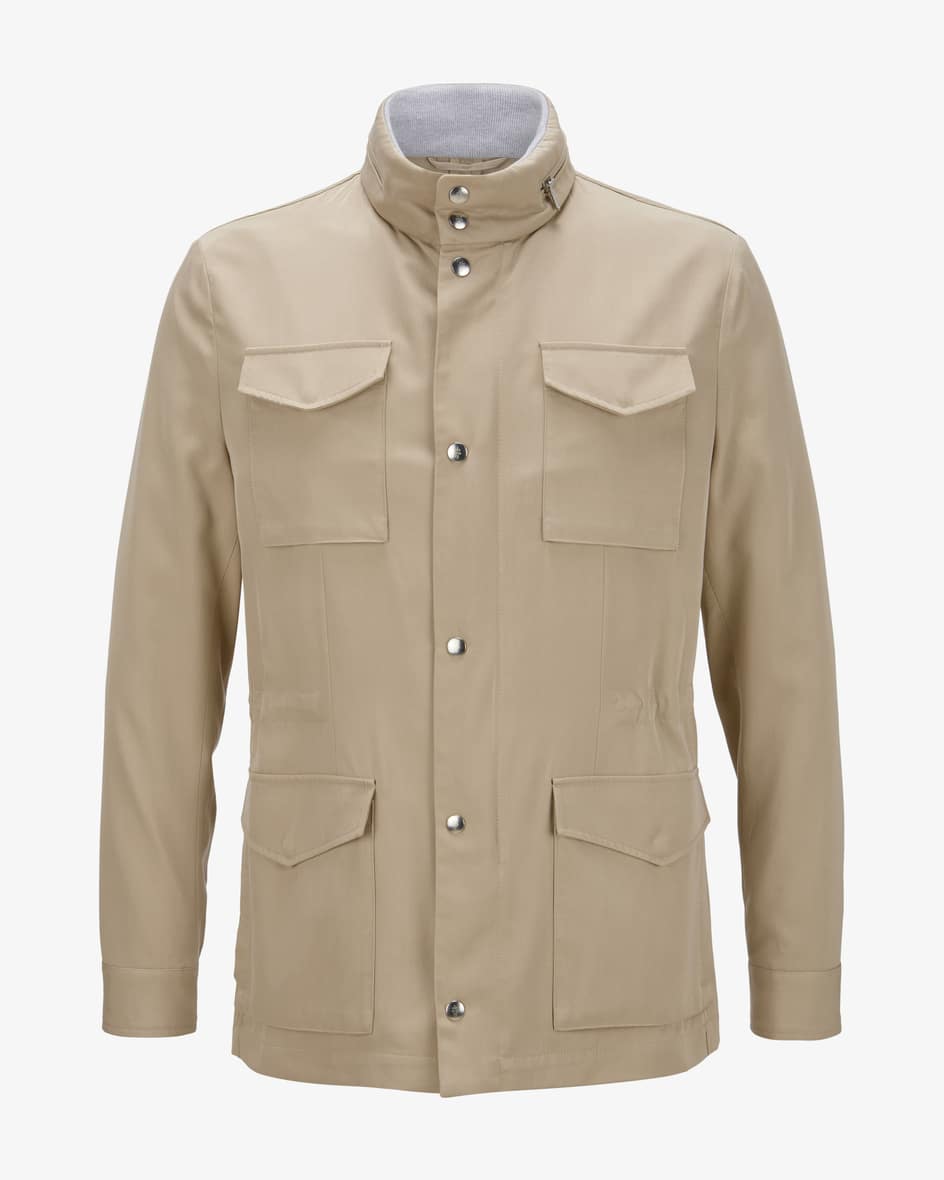 Eleventy Seiden-Jacke