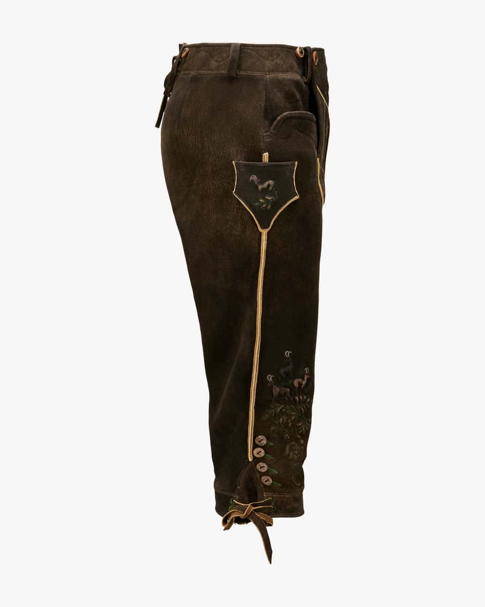 Meindl Gamsleiten Trachten-Kniebundhose Aus Hirschleder