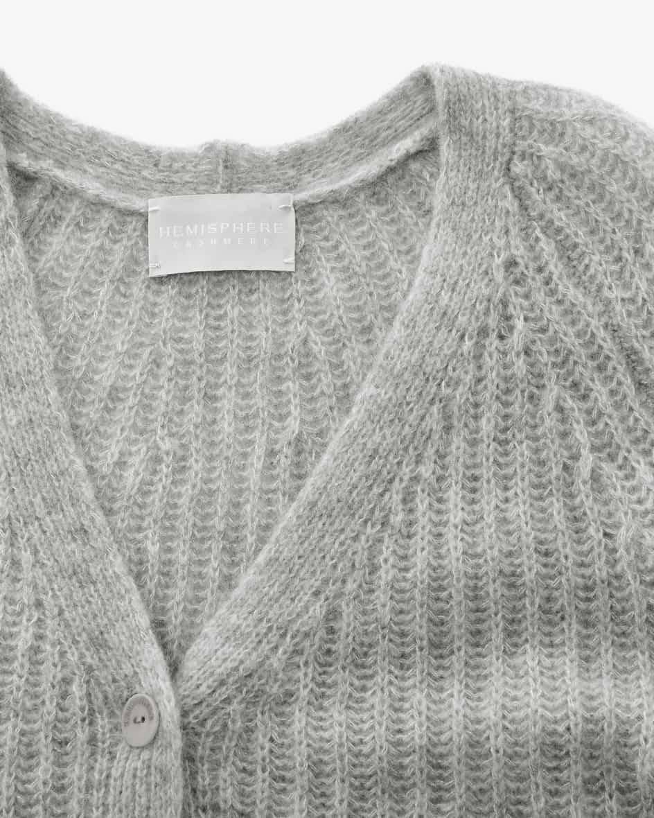 Hemisphere Cashmere-Seiden-Strickjacke