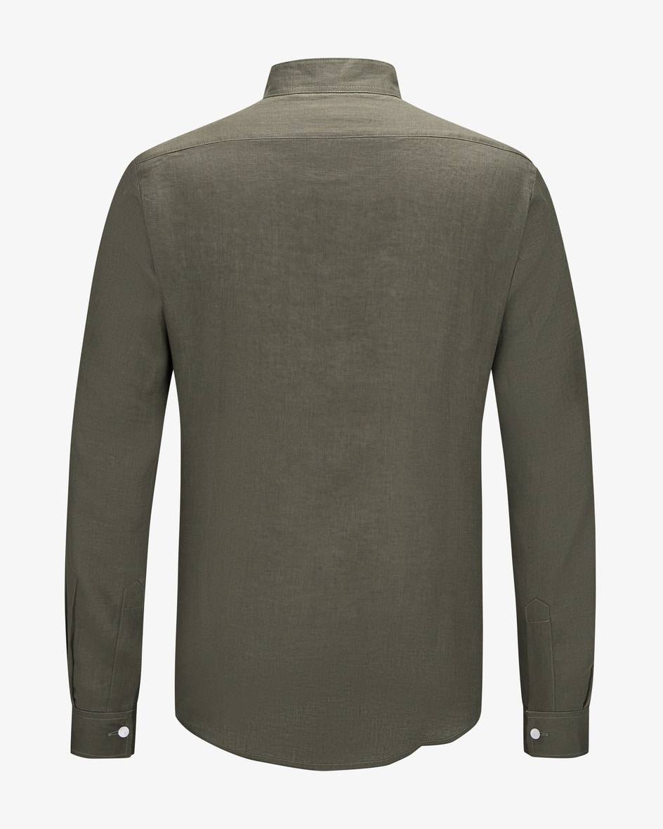 Hund Sans Scho Trachten-Leinenhemd Schmal