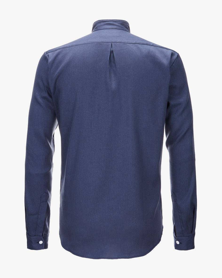 Hund Sans Scho Trachten-Leinenhemd Schmal