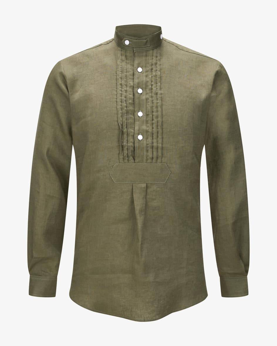 Hund sans scho Trachten-Leinenhemd