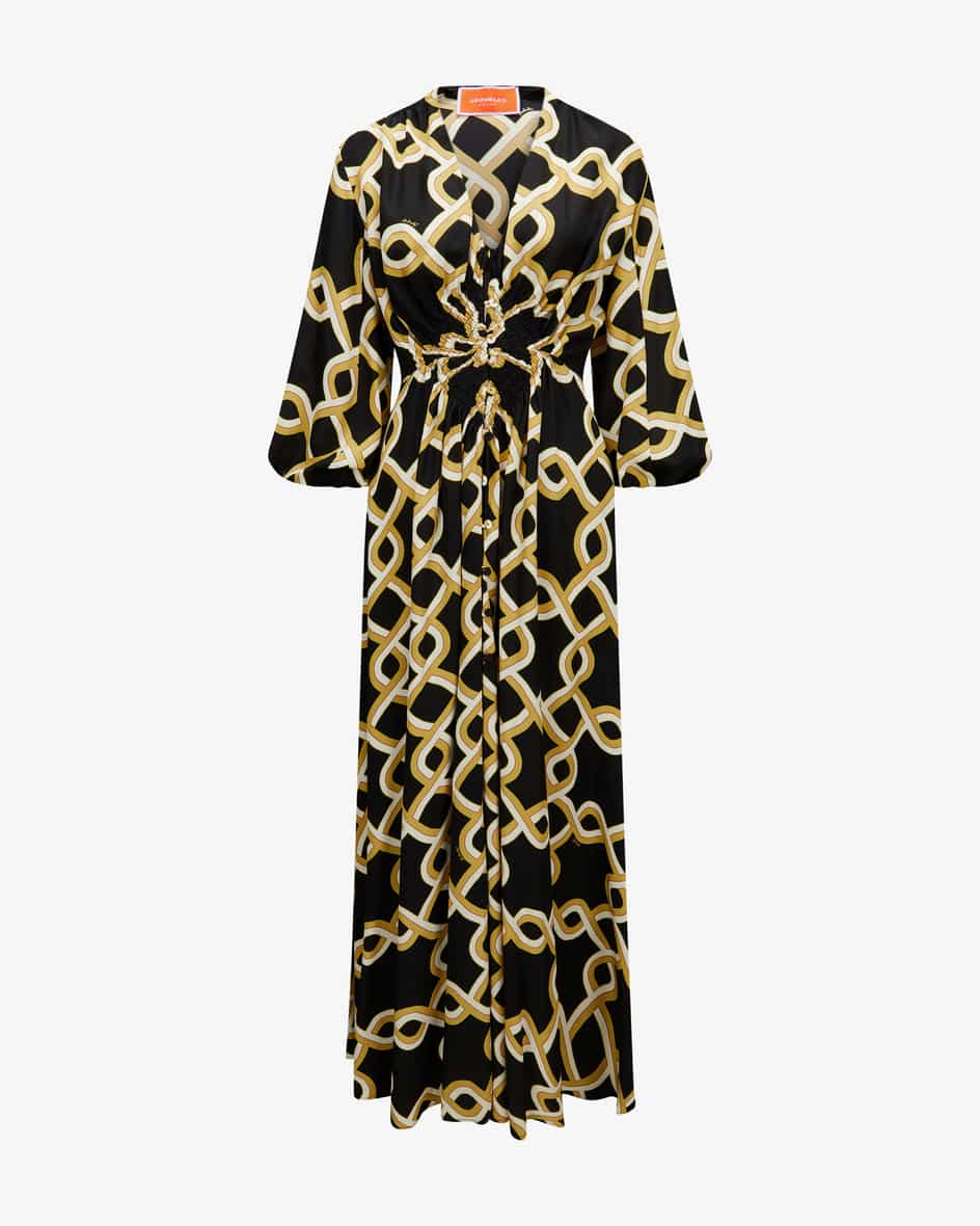 La DoubleJ Long Camerino Seidenkleid