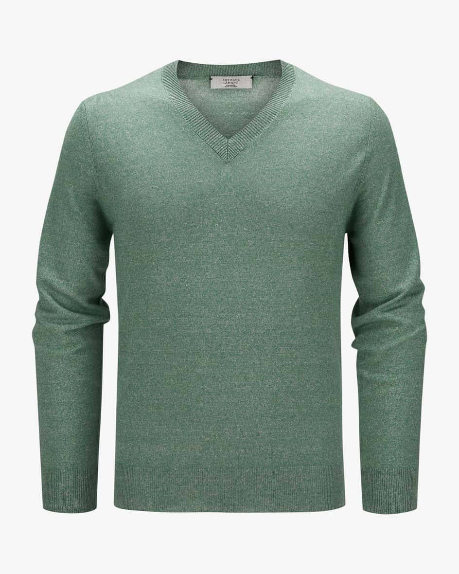 Lamano Artisans Uomo Cashmere-Leinen-Pullover