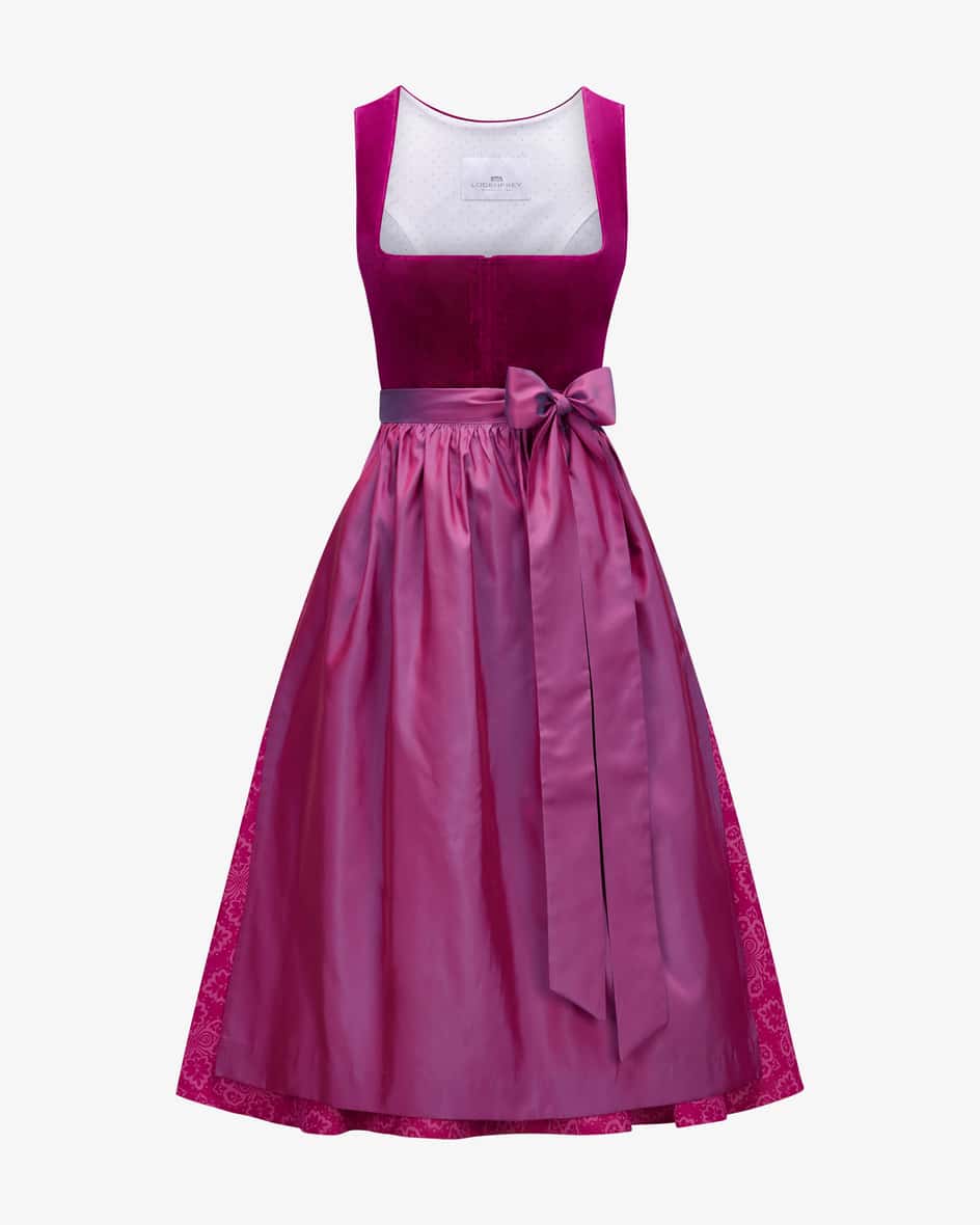 LODENFREY Midi-Wiesndirndl mit Schürze