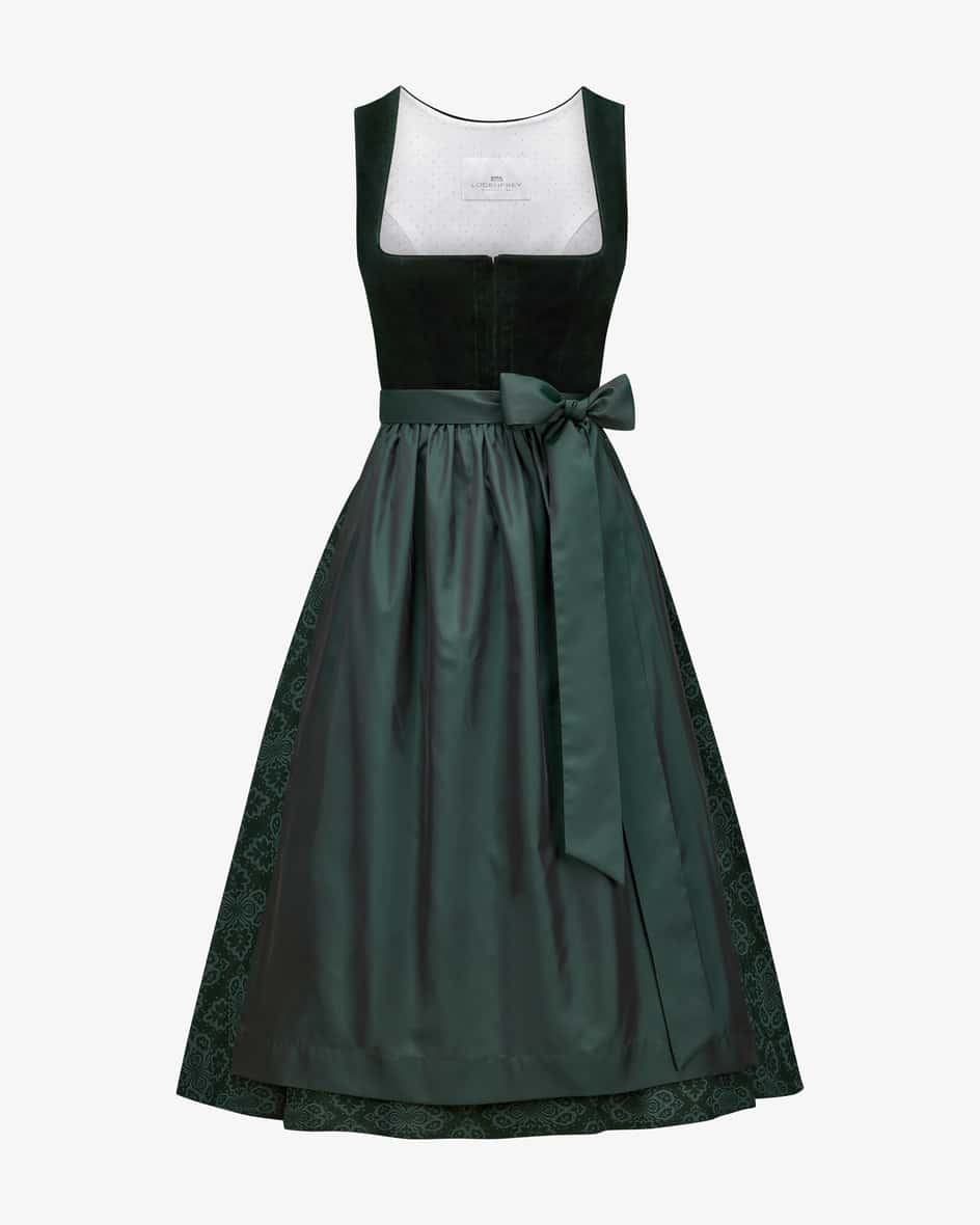 LODENFREY Midi-Wiesndirndl mit Schürze