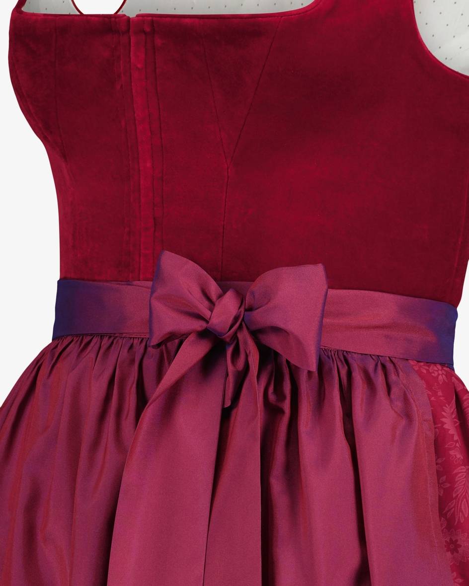 LODENFREY Wiesndirndl Lang Mit Seidenschürze