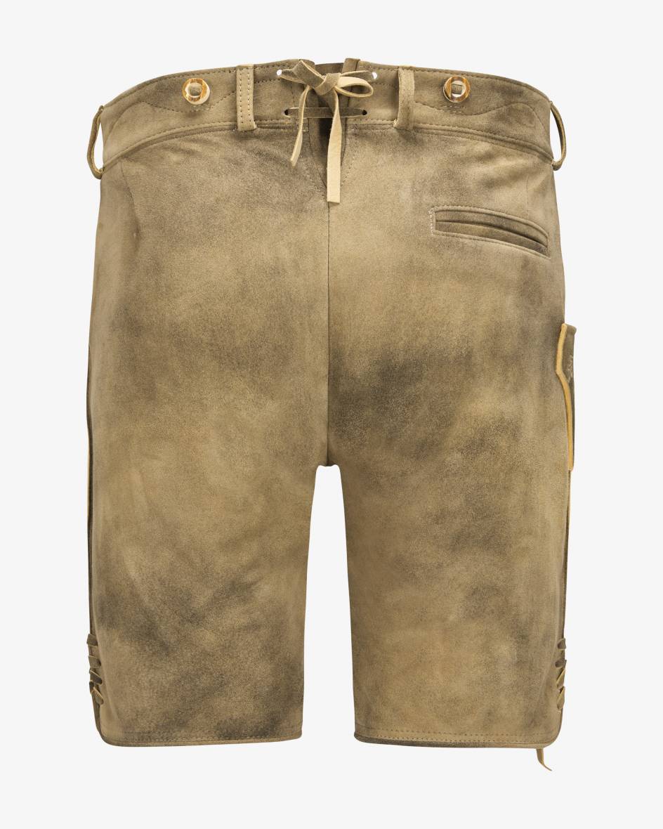 LODENFREY Wiesnlederhose Kurz Aus Ziegenleder