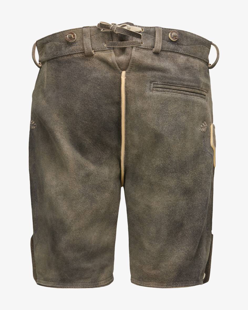 LODENFREY Wiesnlederhose Kurz Aus Ziegenleder