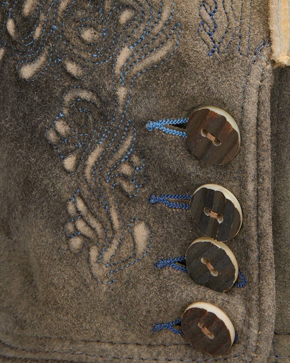 LODENFREY Wiesnlederhose Kurz Aus Ziegenleder