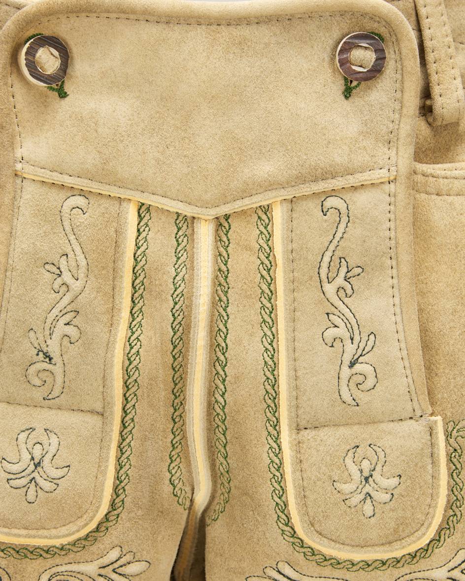 LODENFREY Wiesnlederhose Kurz Aus Ziegenleder