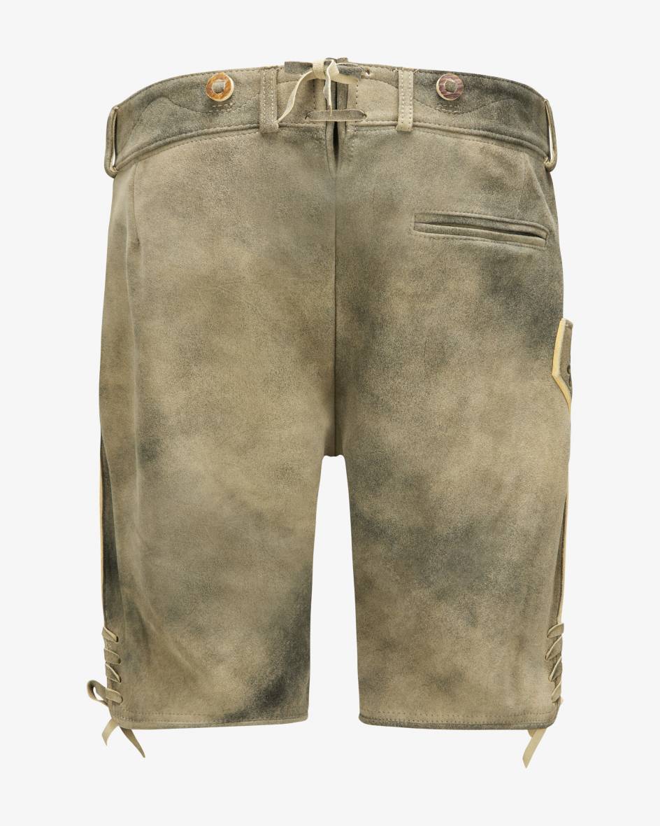 LODENFREY Wiesnlederhose Kurz Aus Ziegenleder