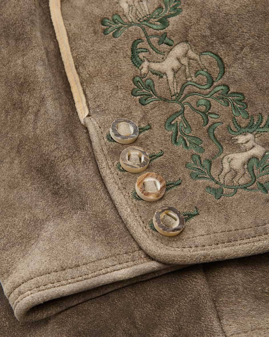 LODENFREY Wildleben Lederhose Kurz Aus Hirschleder