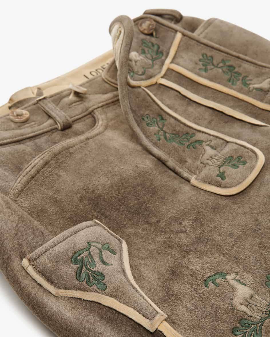 LODENFREY Wildleben Lederhose Kurz Aus Hirschleder