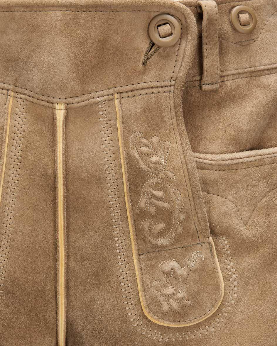 Meindl Loisachtal Trachten-Kniebundhose Aus Ziegenleder