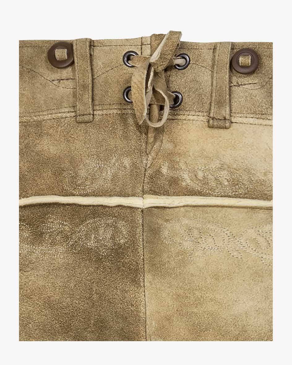 Meindl Loisachtal Trachten-Kniebundhose Aus Ziegenleder