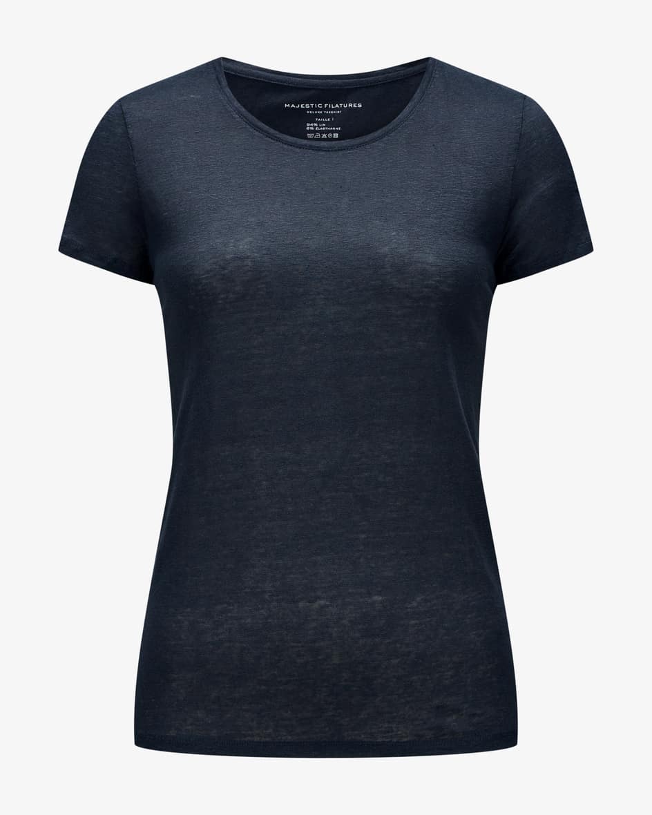 Majestic Filatures Leinen T-Shirt