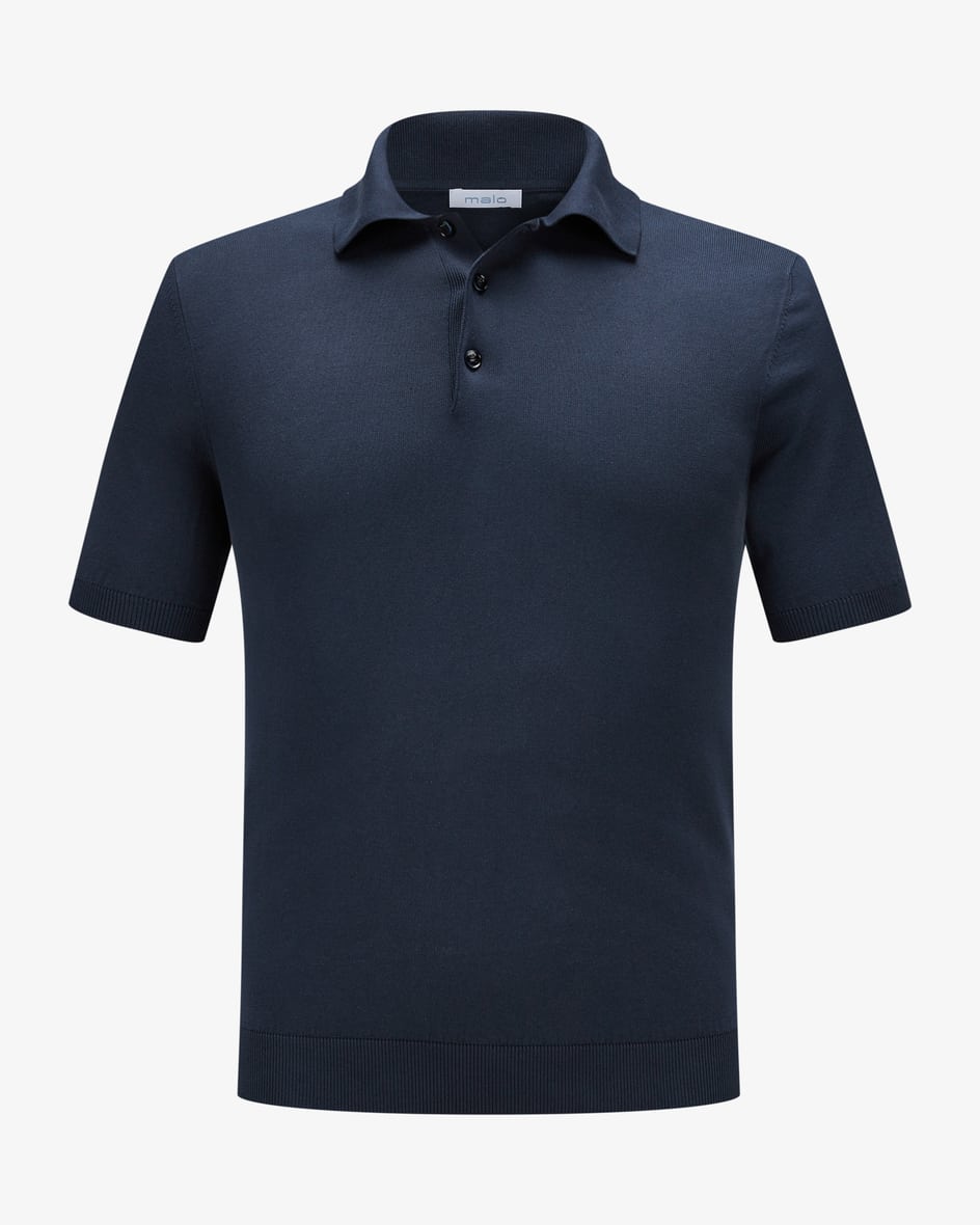 Malo Strick-Poloshirt