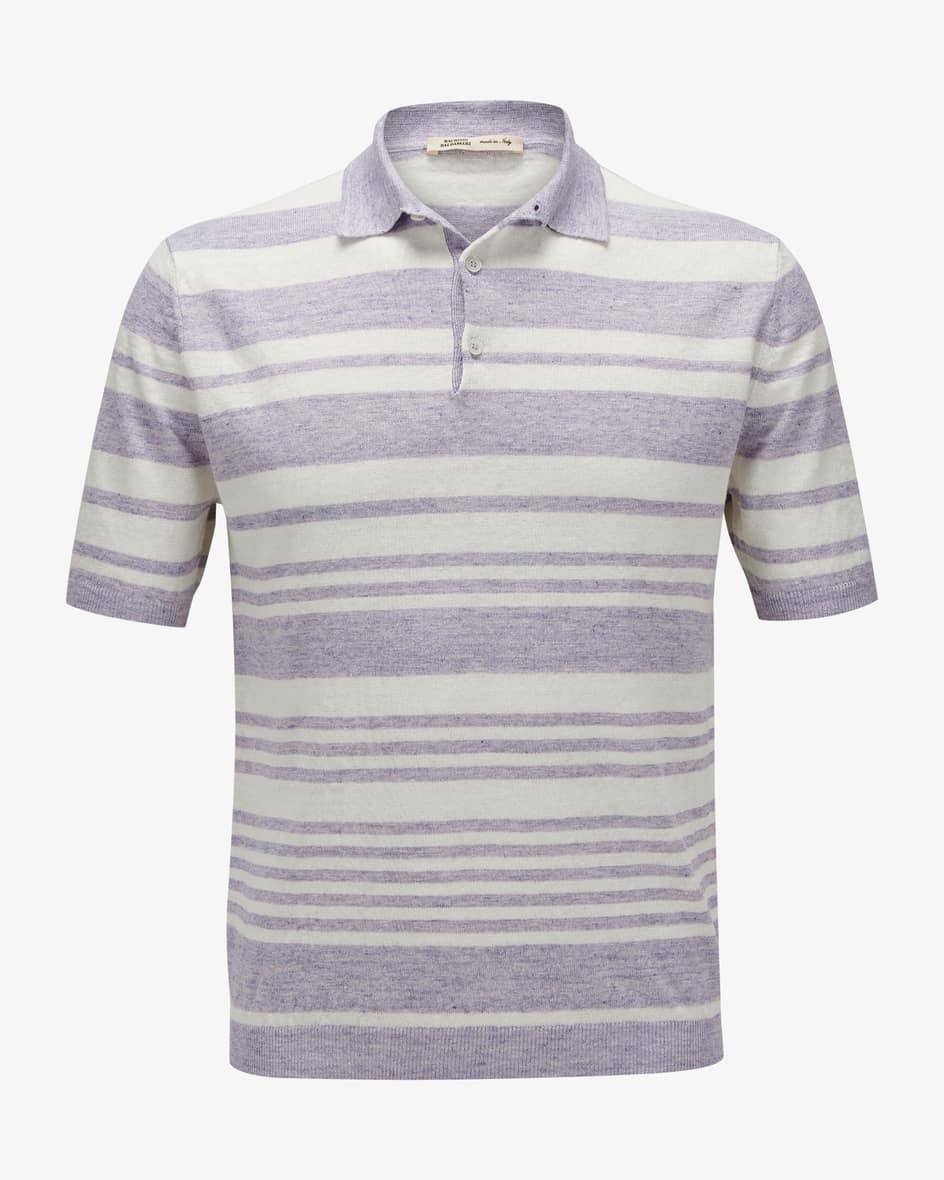 Maurizio Baldassari Leinen-Strick-Poloshirt