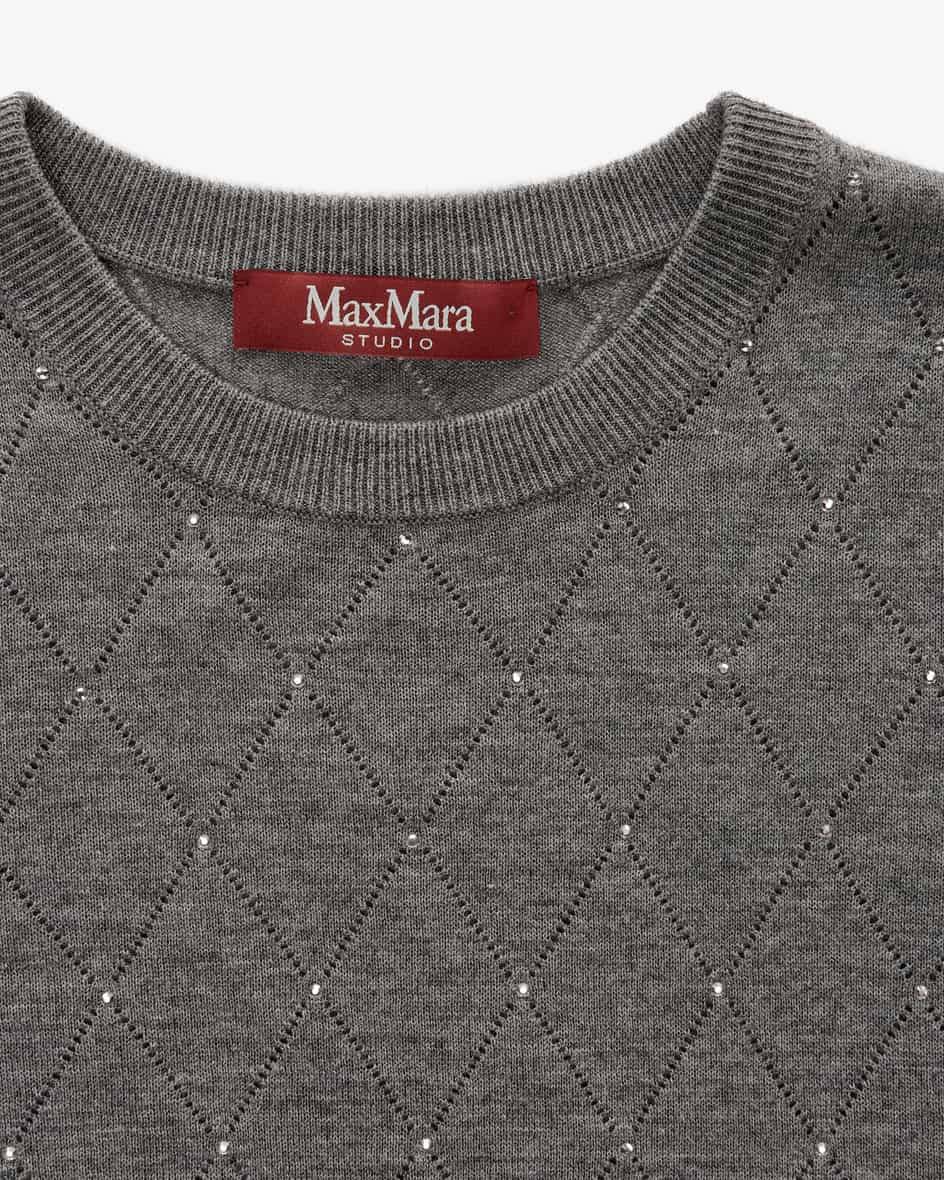 Max Mara Studio Patrik Seiden-Woll-Strickshirt