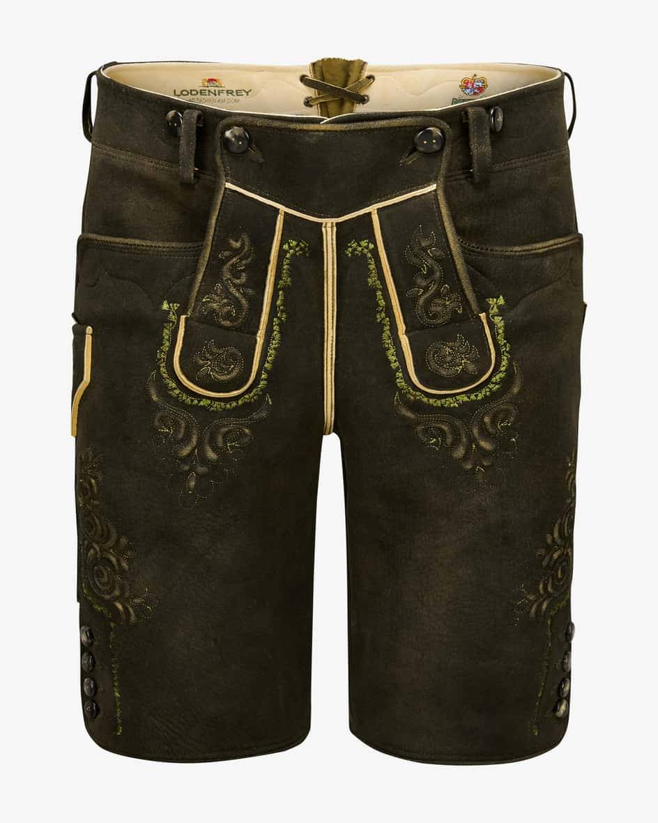 Meindl Almkogel Lederhose kurz aus Hirschleder